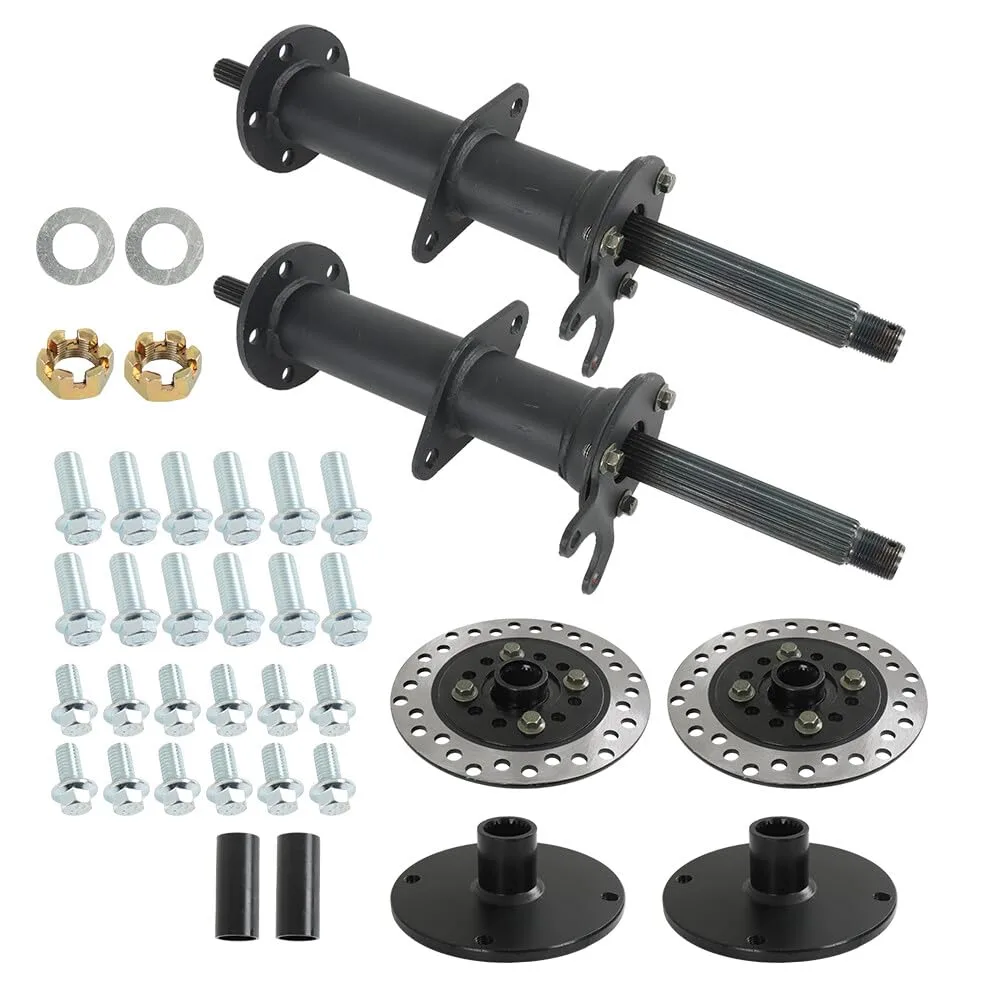 40-Inch Golf Cart Rear Axle Kit with 4-Stud Hub