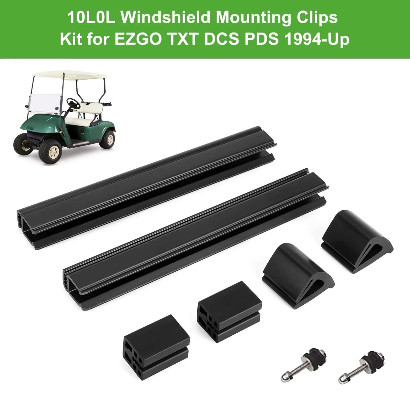 10L0L Windshield Clips Kit for E-Z-GO TXT 1994-2013 image 3