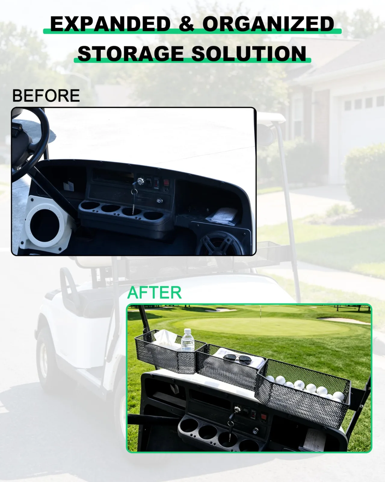LDETXY Front Inner Storage Basket for E-Z-GO TXT - LDE-041308-003 image 3