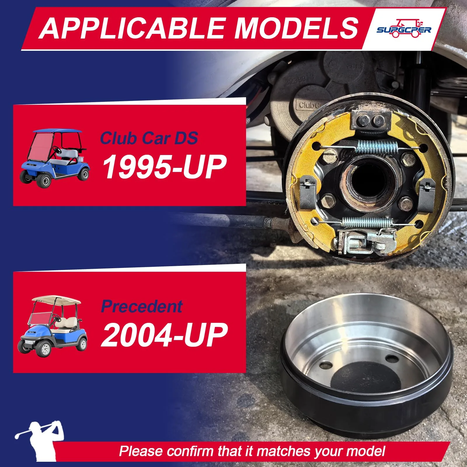 SUPGCPER Club Car DS & Precedent Brake Repair Kit image 3