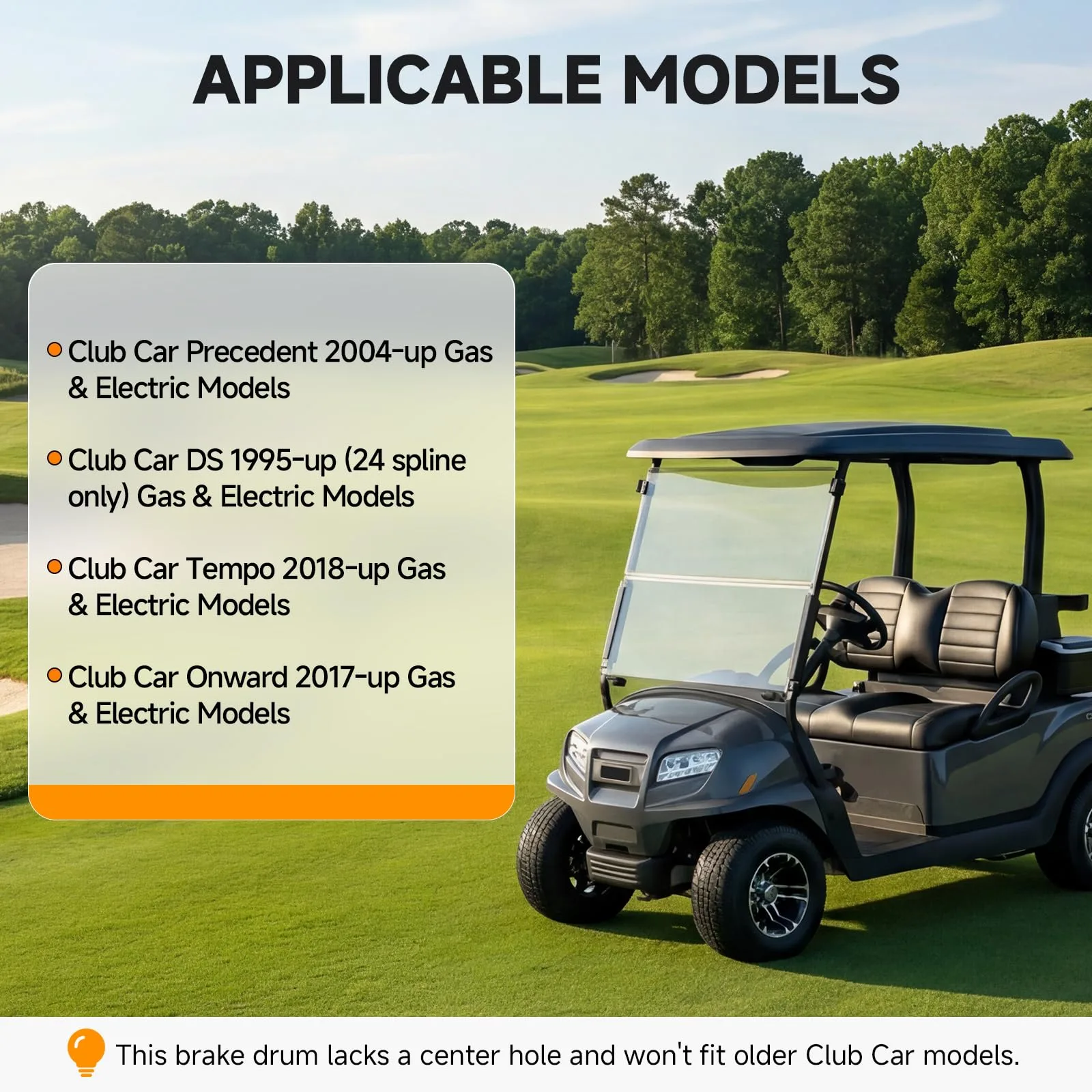 Rzcazzide Brake Drum Kit for Club Car Golf Carts image 2