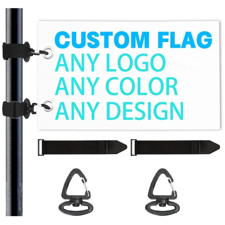 Zkgiftsdz Double-Sided Custom Golf Cart Flag — Multiple Sizes