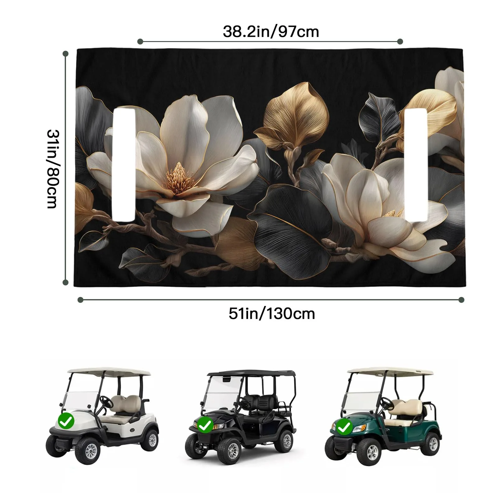 Trosturdspn Golf Cart Seat Cover Towel Blanket 51 x 31 image 2