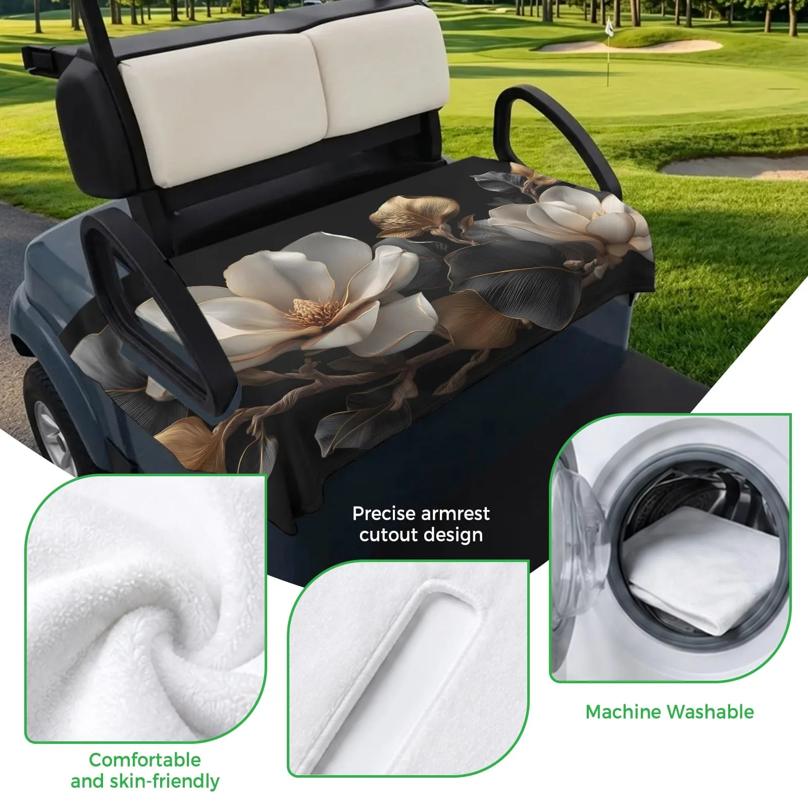 Trosturdspn Golf Cart Seat Cover Towel Blanket 51 x 31 image 3