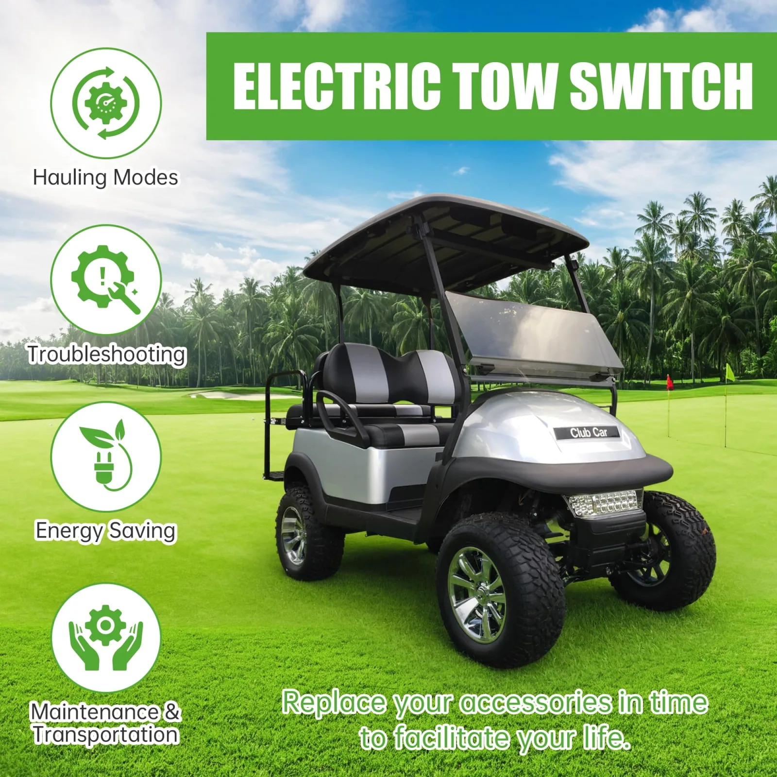 10L0L Run/Tow Switch for Club Car Precedent 2004-Up image 4