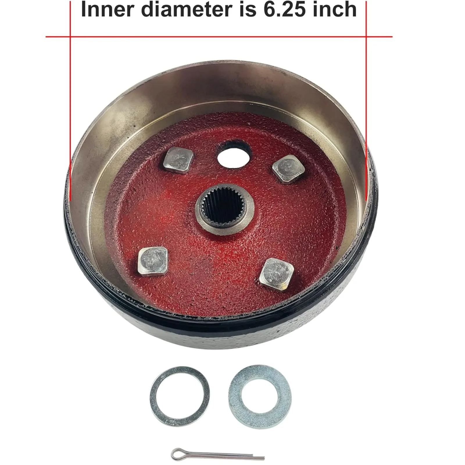 Huskey E-Z-GO RXV Gas Brake Drum Hub Set 273666729600 image 2