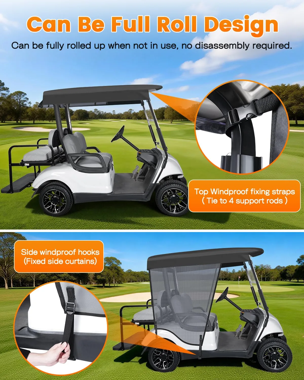 SANXIACAR Sun Shade Cover for Yamaha G29 Drive 2 image 4