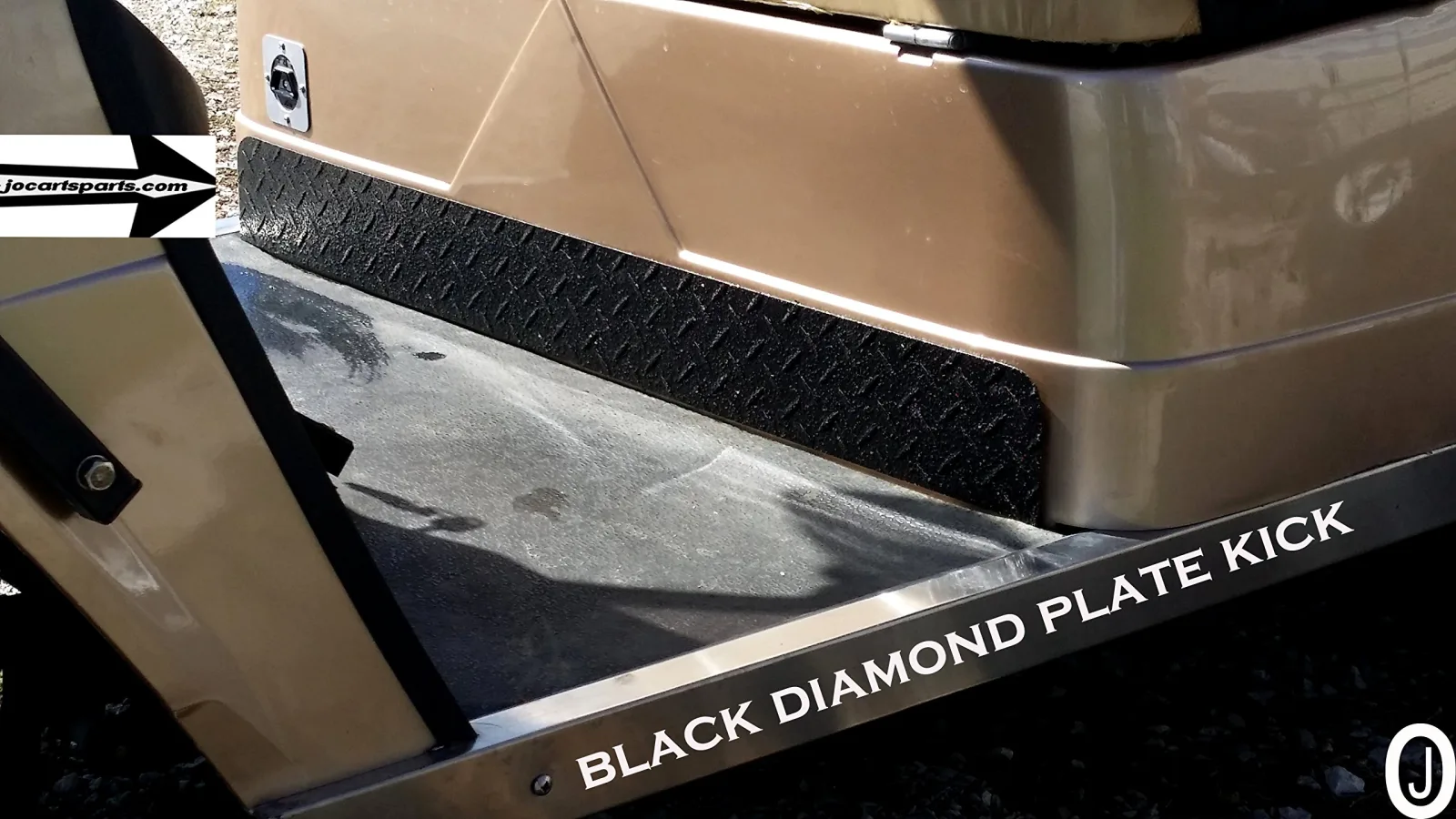E-Z-GO TXT/Medalist Kick Panel, Black Diamond Plate image 2