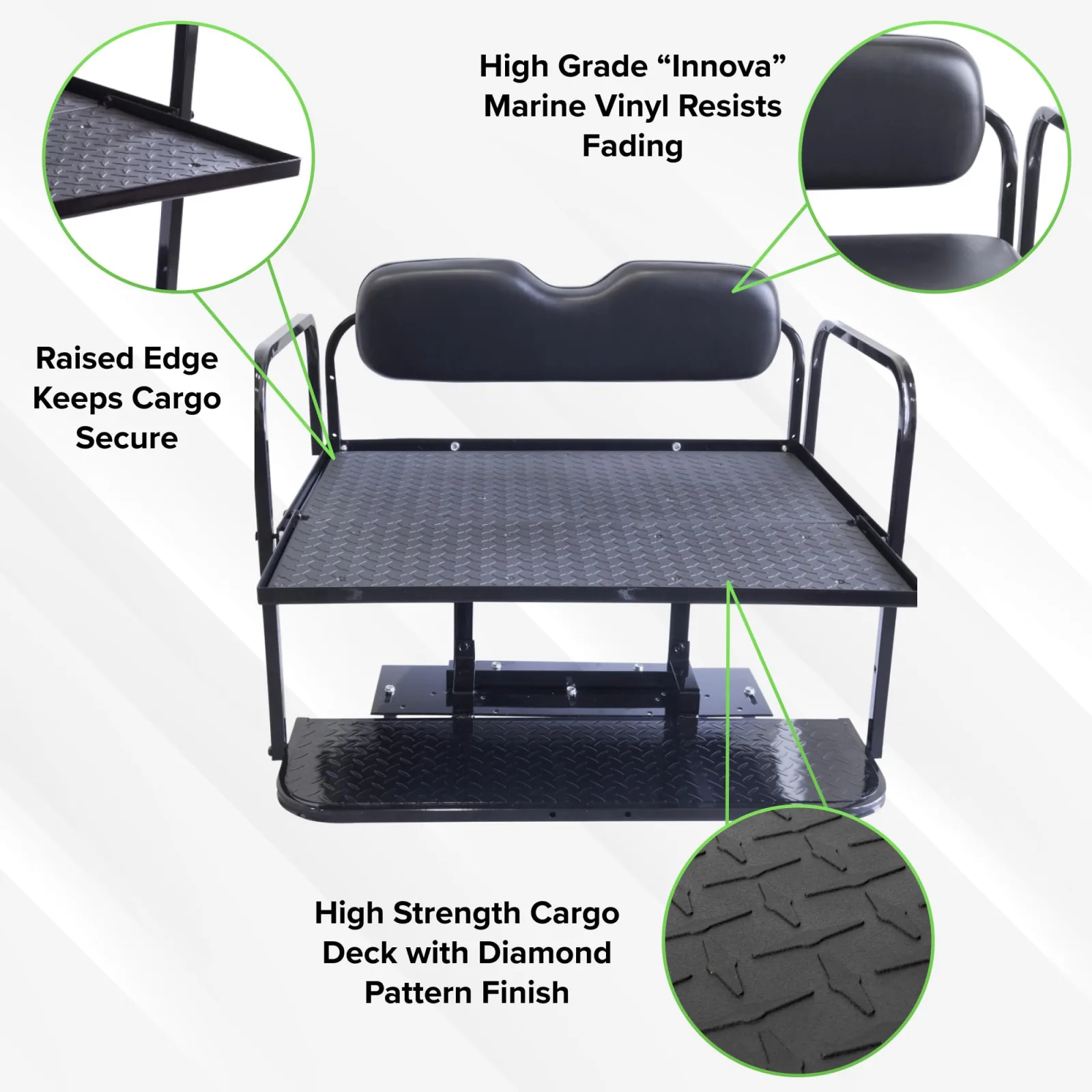 Buggies Unlimited EZGO RXV Rear Seat Kit 01-235 image 4