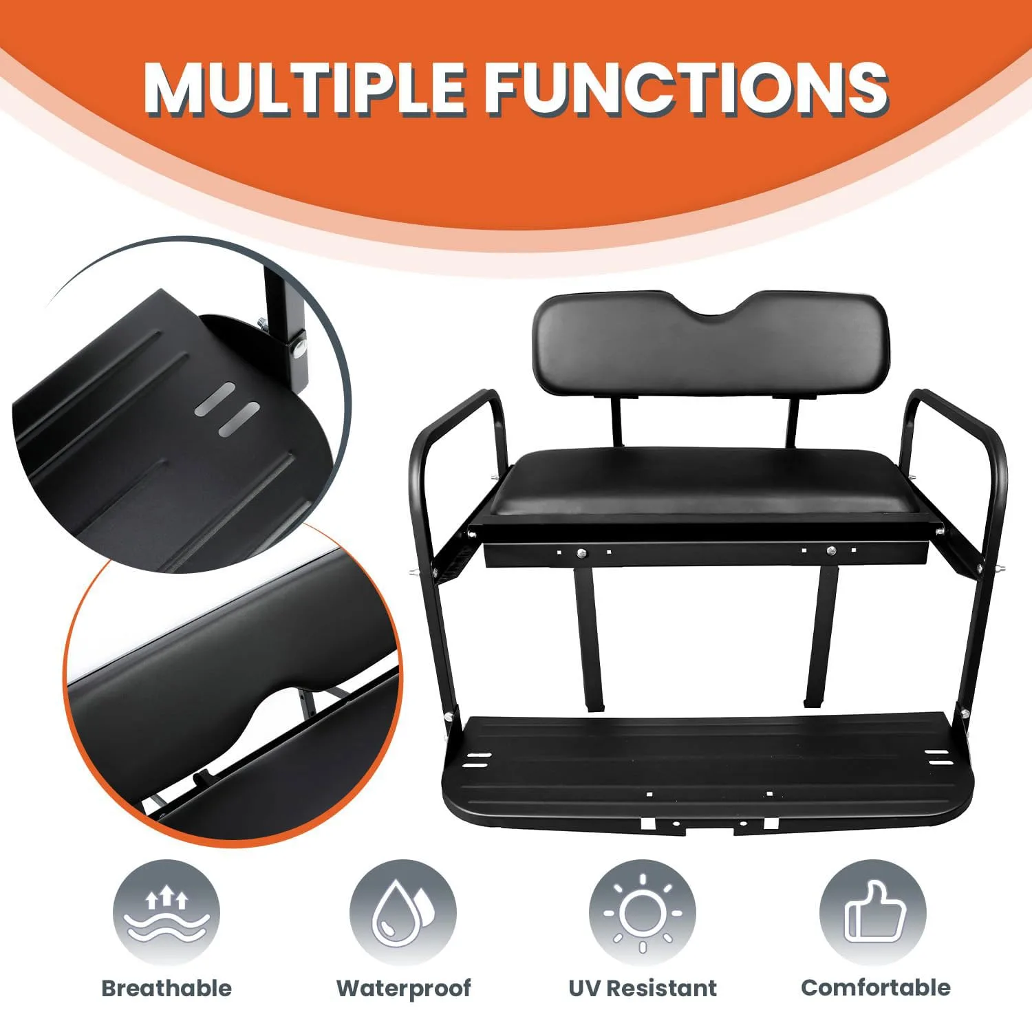 KUAFU GO-1760 Rear Seat Kit for E-Z-GO Marathon image 4