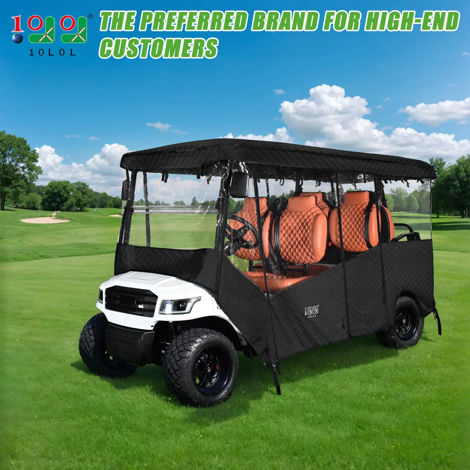10L0L 6-Passenger Golf Cart Enclosure Cover image 2
