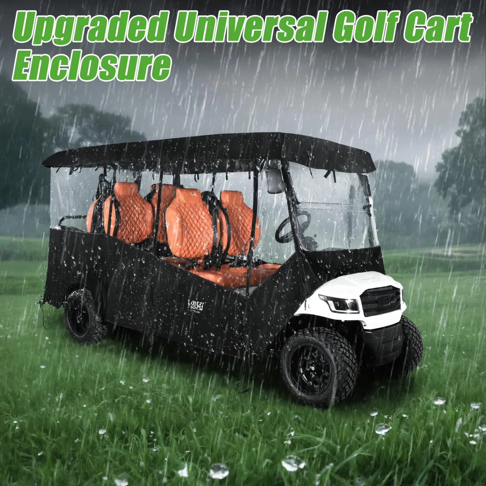 10L0L 6-Passenger Golf Cart Enclosure Cover image 4