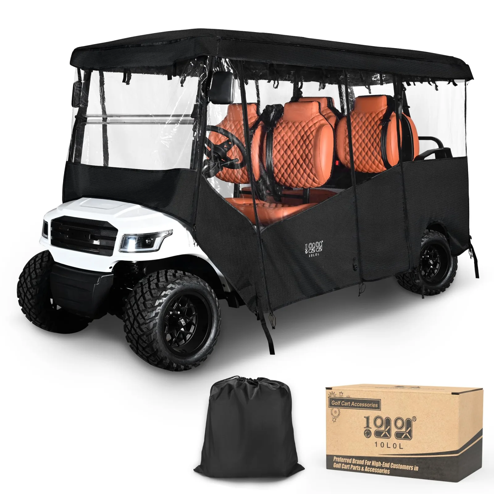 10L0L 6-Passenger Golf Cart Enclosure Cover