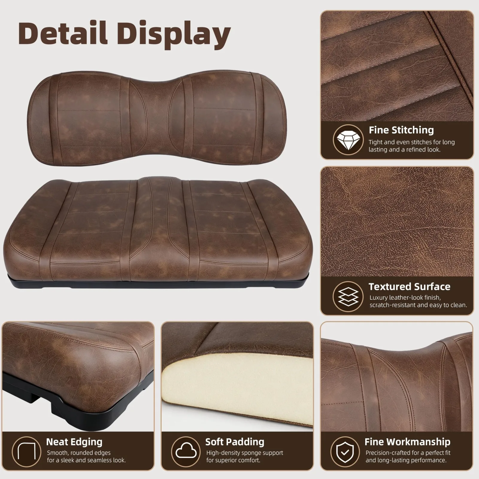 Roykaw Yamaha Drive2 G29-2 Front Seat Cushion ROY0697 image 2