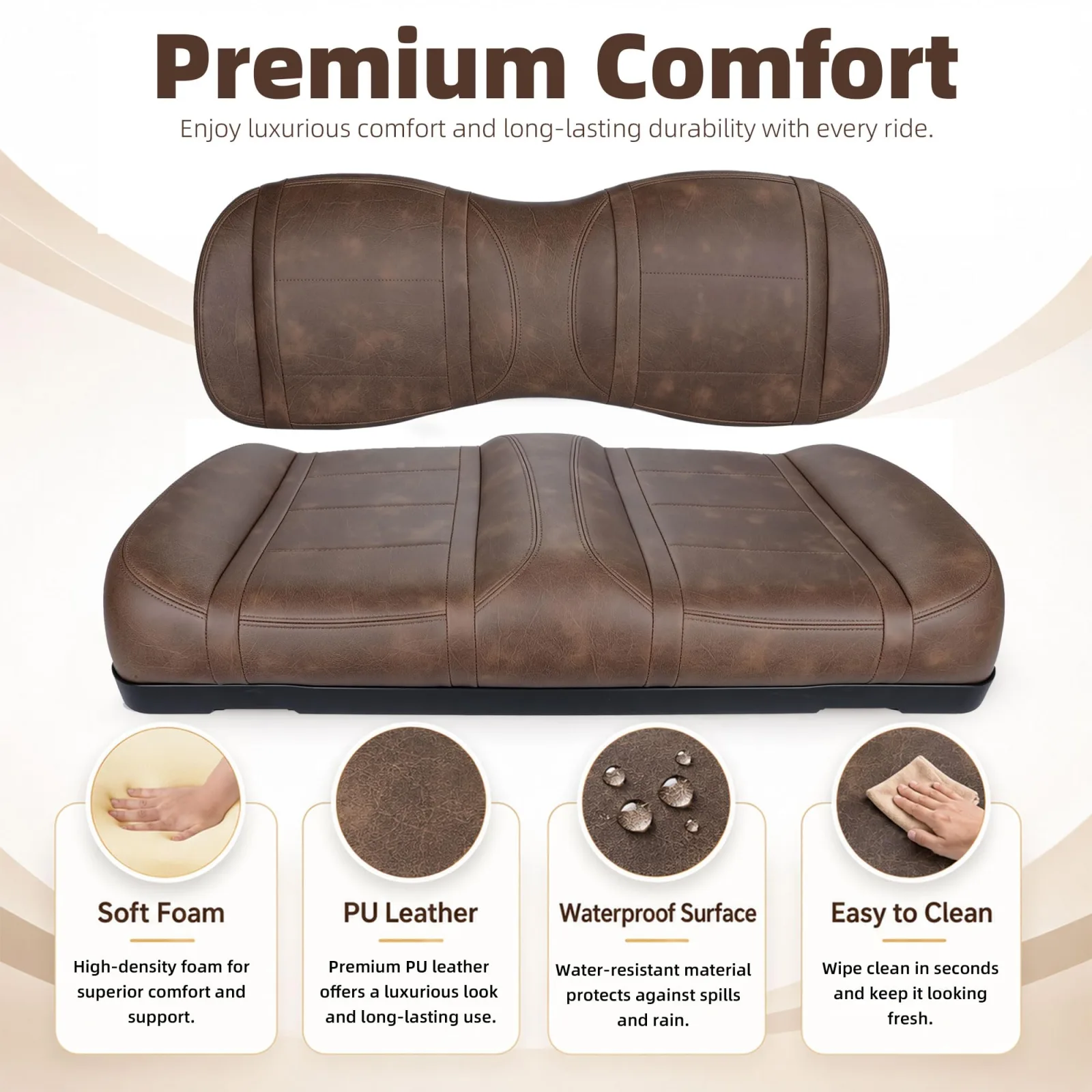 Roykaw Yamaha Drive2 G29-2 Front Seat Cushion ROY0697 image 3