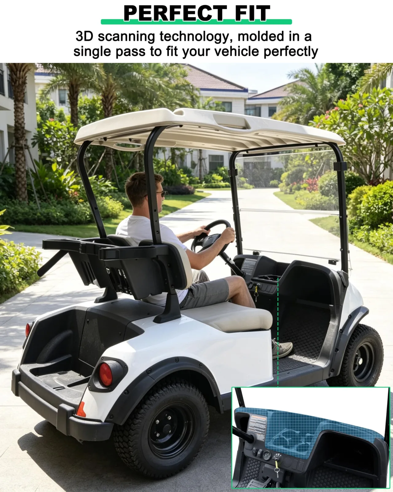 LDETXY Dash Cover for E-Z-GO RXV Valor 2025+ image 4