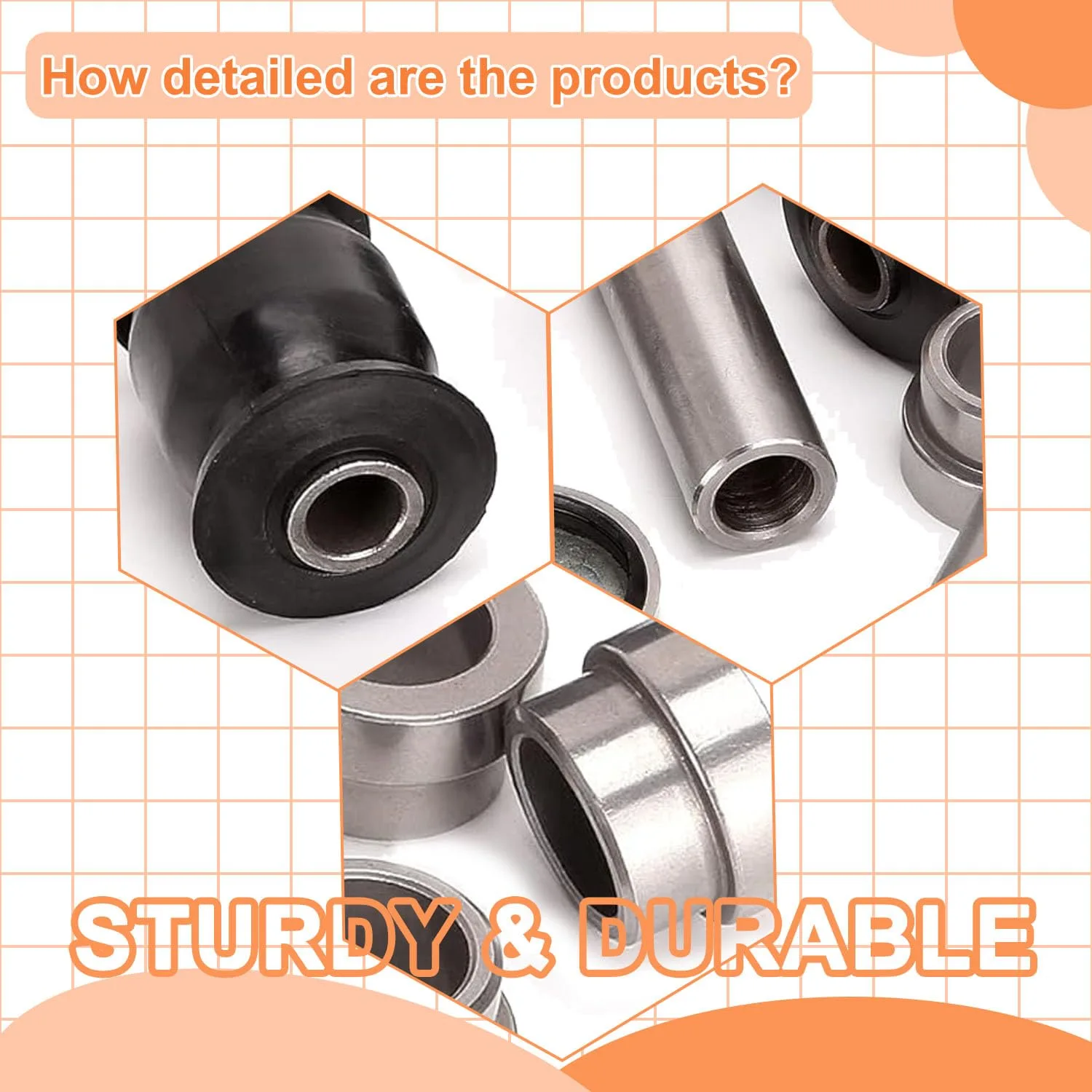 LY 5KYSON Front Lower Arm Bushing Kit for Yamaha G22/G29 — 90381-18001-00 image 4