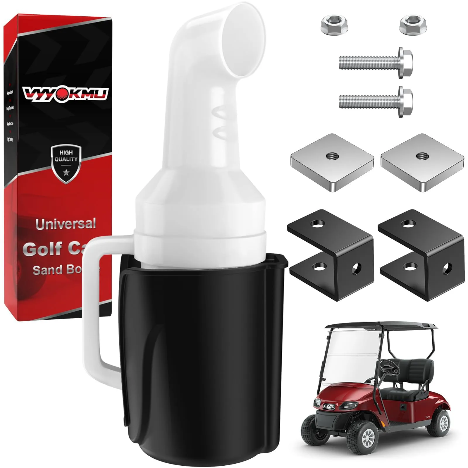 VYYOKMU Golf Cart Sand Bottle Holder, 35-Ounce