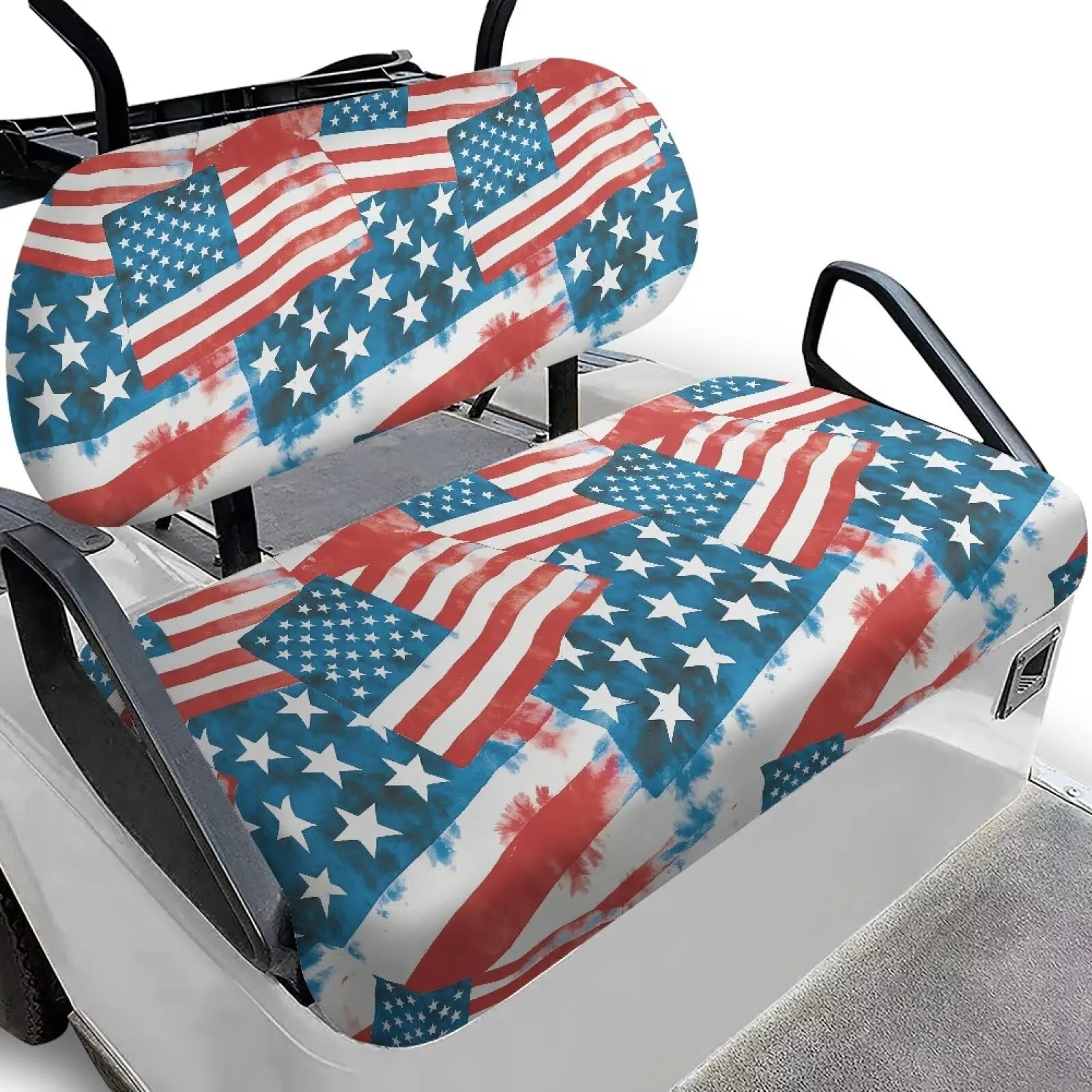 Rarucativ American Flag Golf Cart Seat Covers