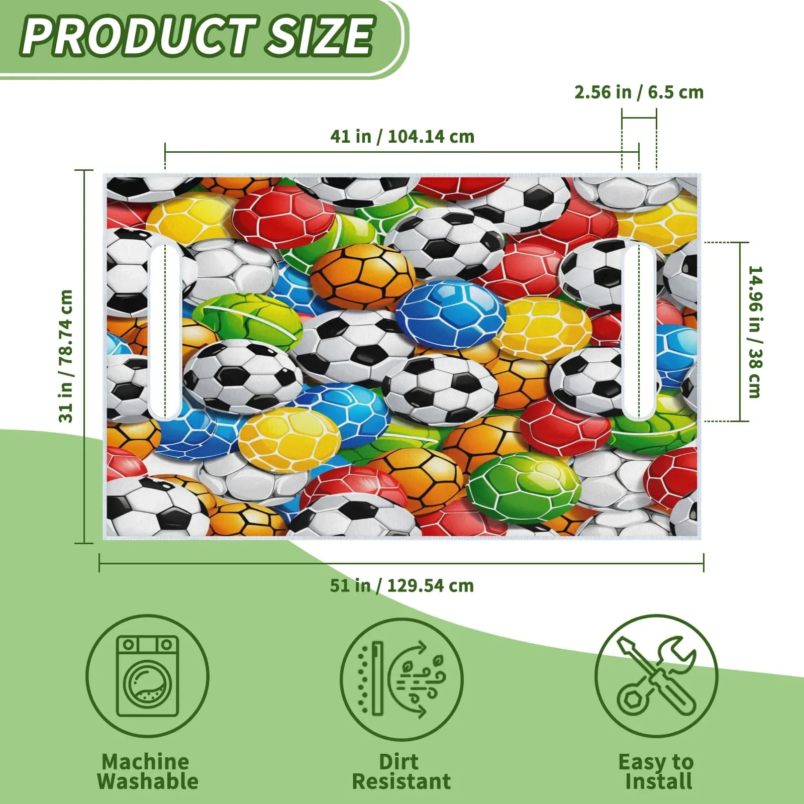 Tiveruda Golf Cart Seat Cover for Double Seats, 51 x 31 in image 2