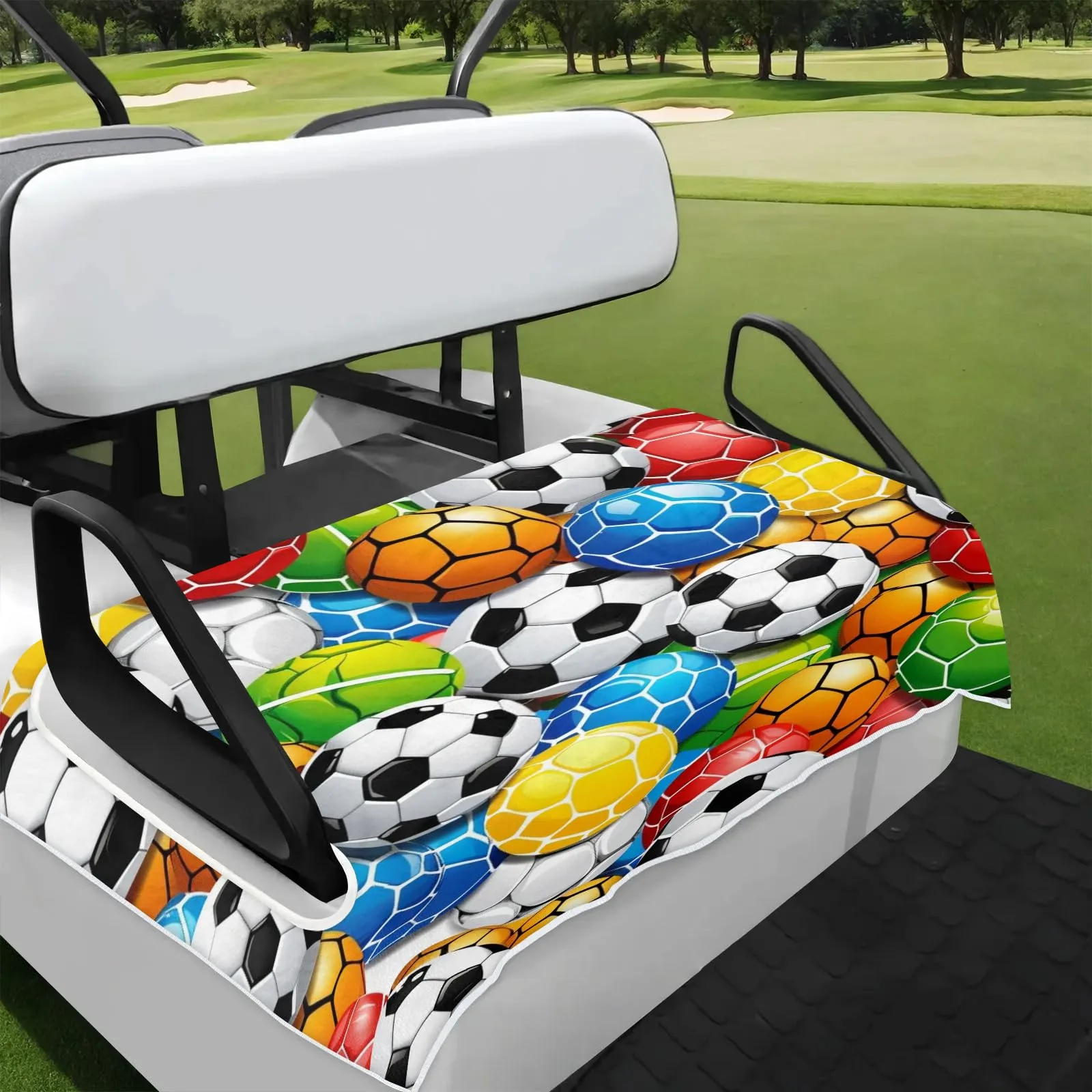 Tiveruda Golf Cart Seat Cover for Double Seats, 51 x 31 in