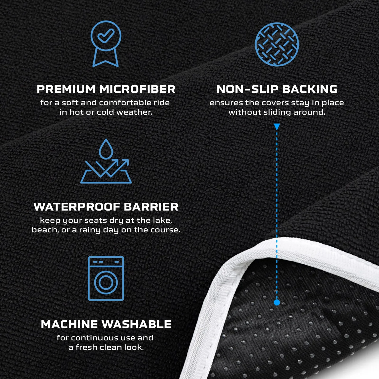 Dryva Waterproof Golf Cart Seat Cover for EZGO and Club Car image 3
