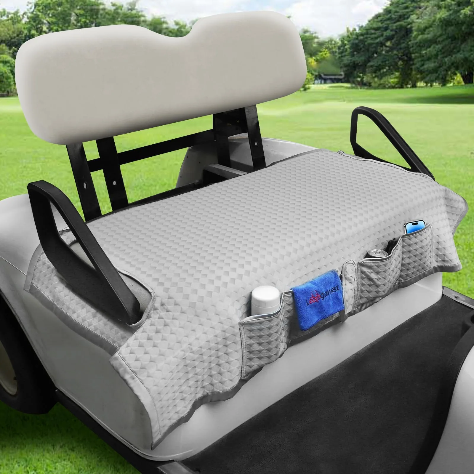 LEAPGOMAX Golf Cart Seat Blanket for Club Car, EZGO & Yamaha