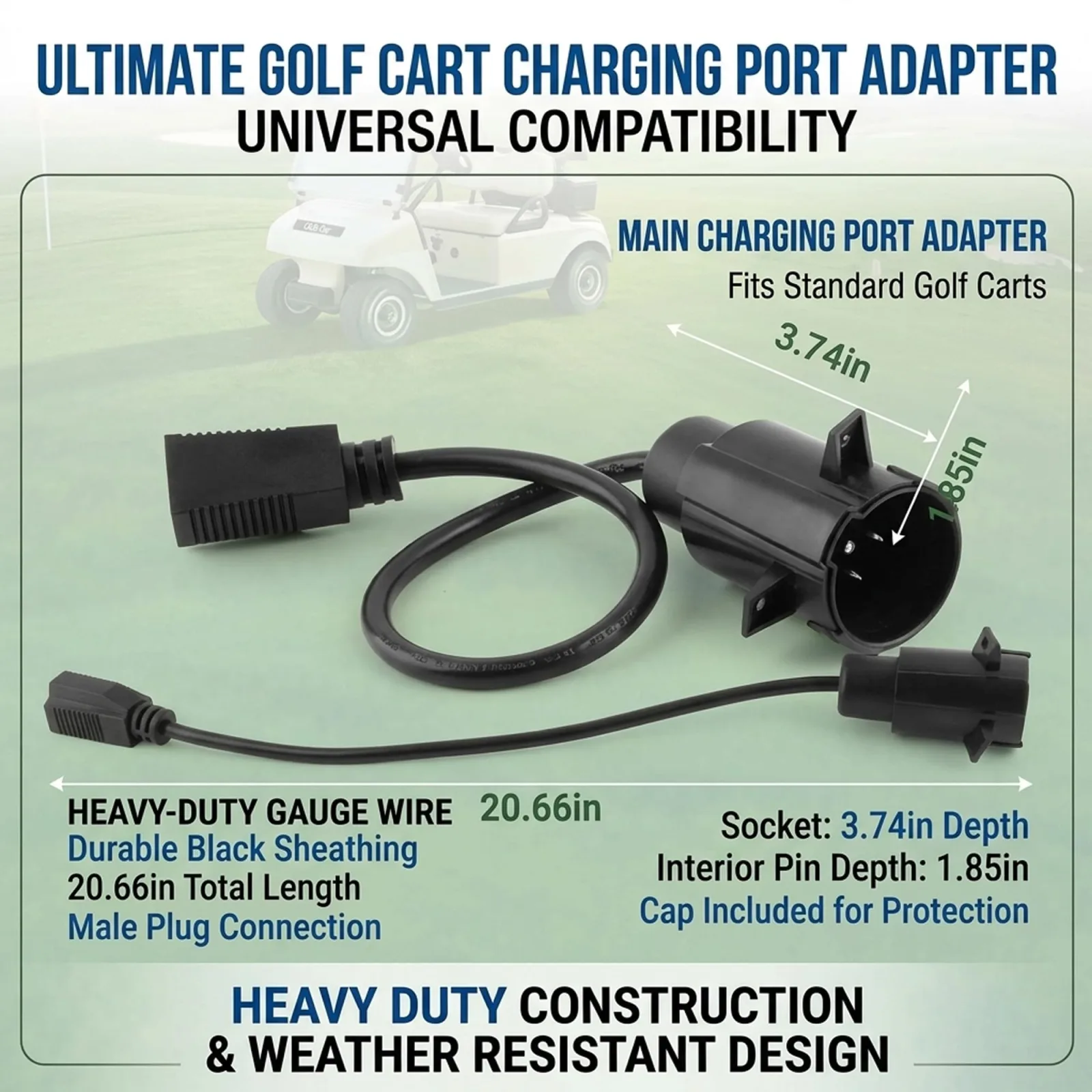 YANBINJOY Charging Port Adapter for Club Car Precedent image 2