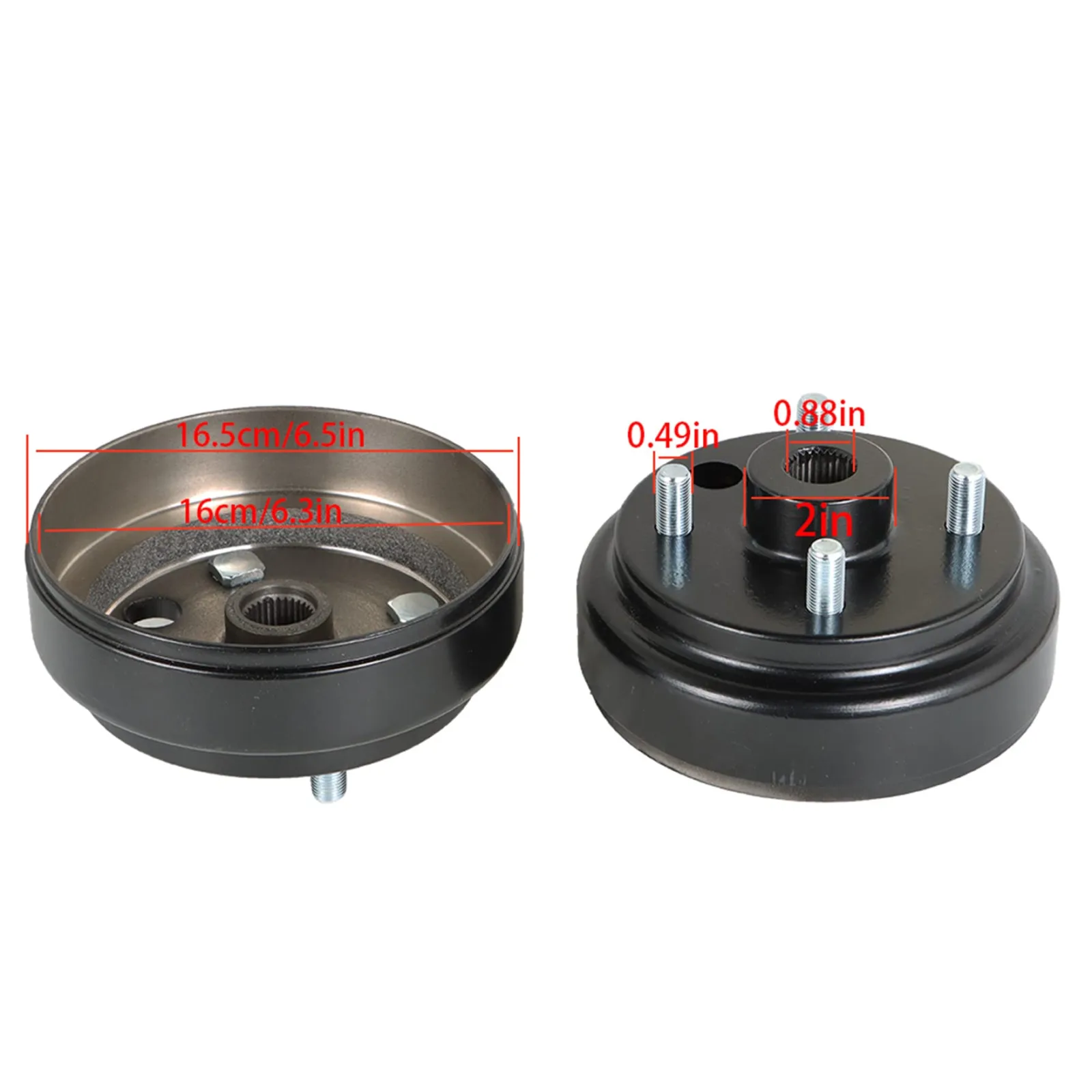 waltyotur Brake Hub Drums for E-Z-GO RXV Gas Golf Cart image 4