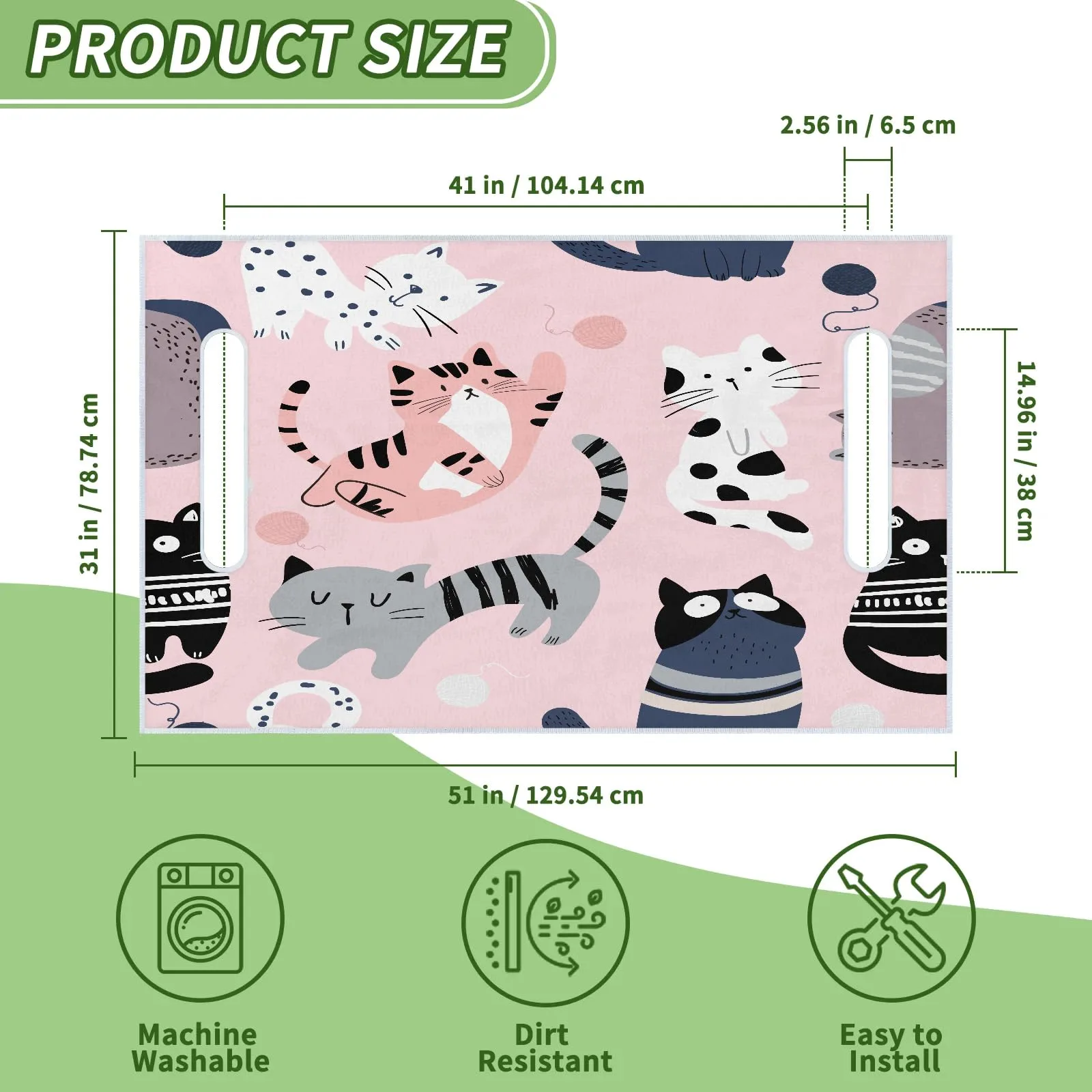 Tiveruda Golf Cart Seat Cover for Double Seats 51 x 31 in image 2