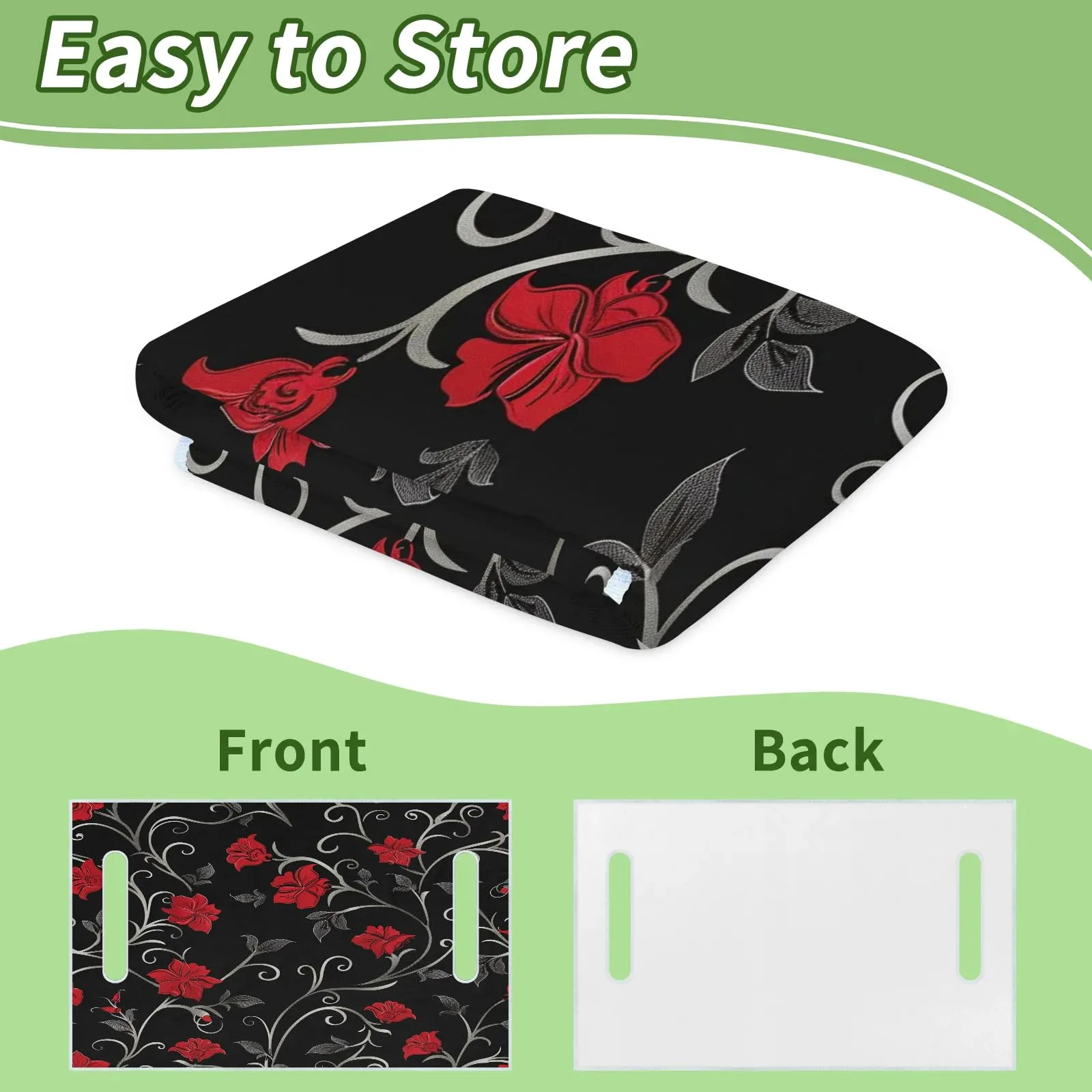 Tiveruda Retro Flower Golf Cart Seat Cover, 51 x 31 in image 4
