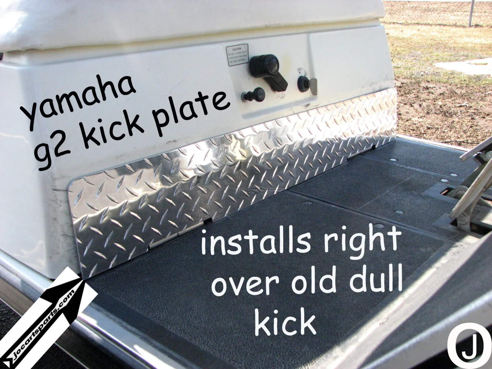 Yamaha G2/G9 Diamond Plate Aluminum Kick Plate image 3
