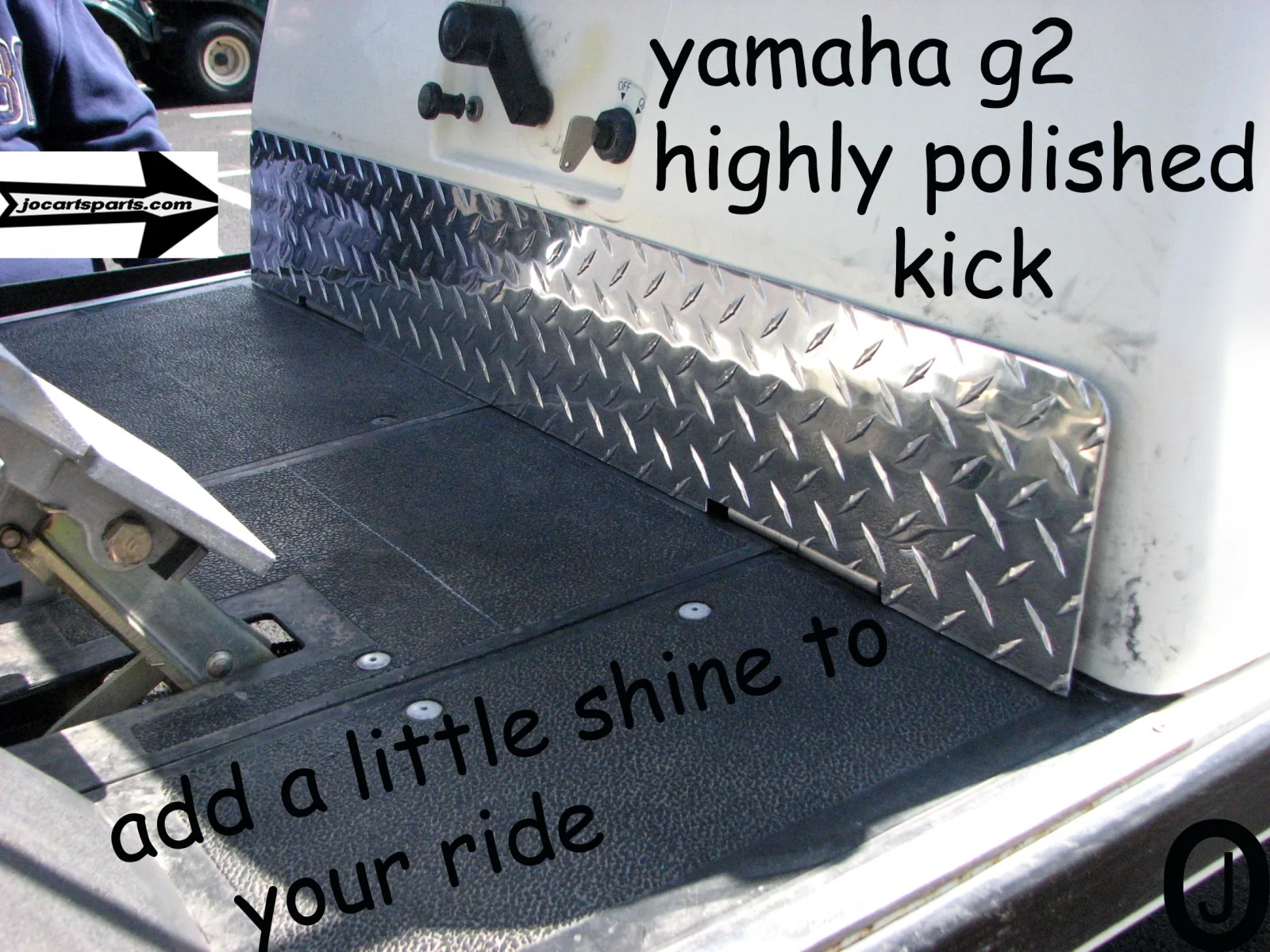 Yamaha G2/G9 Diamond Plate Aluminum Kick Plate image 4