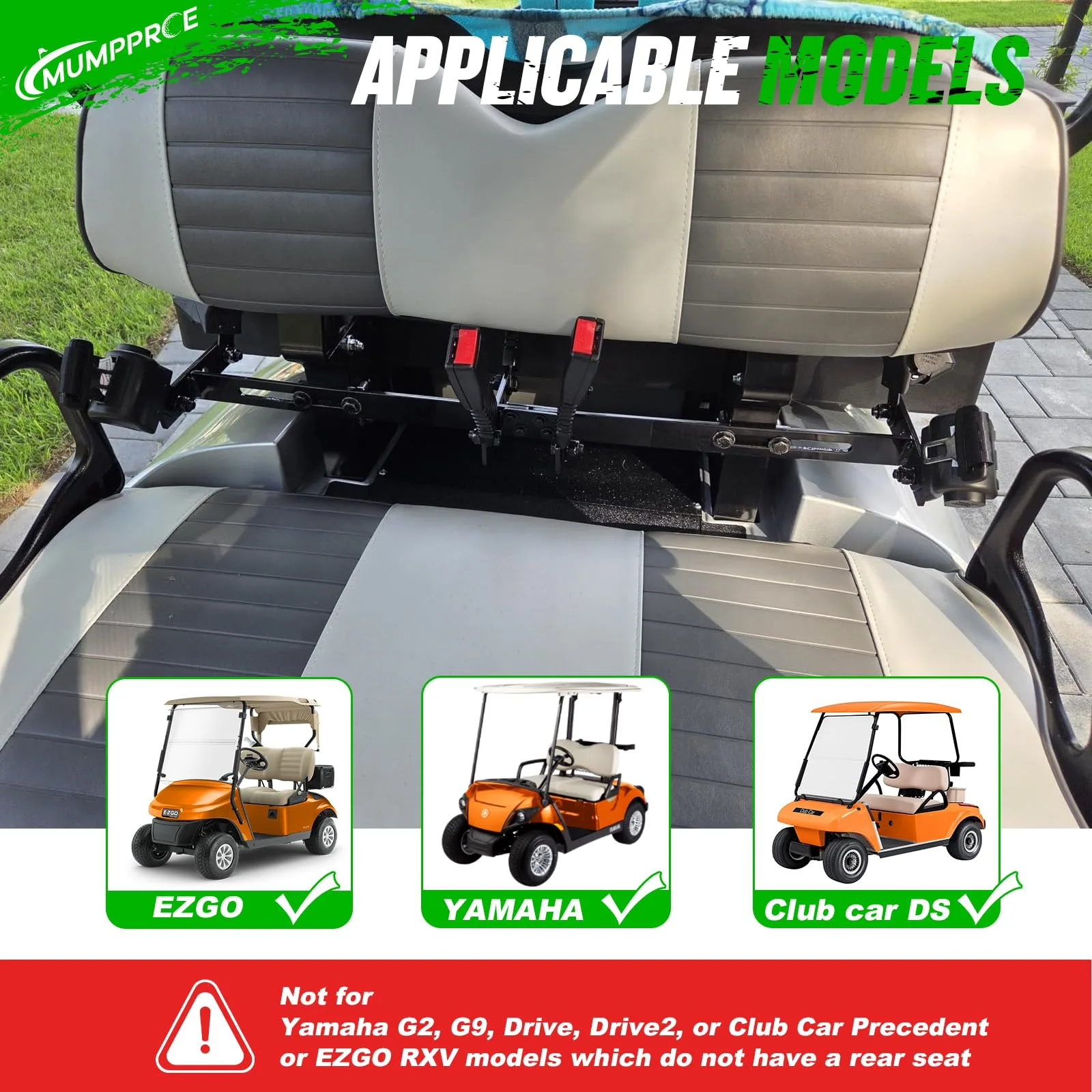 MUMPPRCE 4-Seat Golf Cart Seat Belt Kit image 4