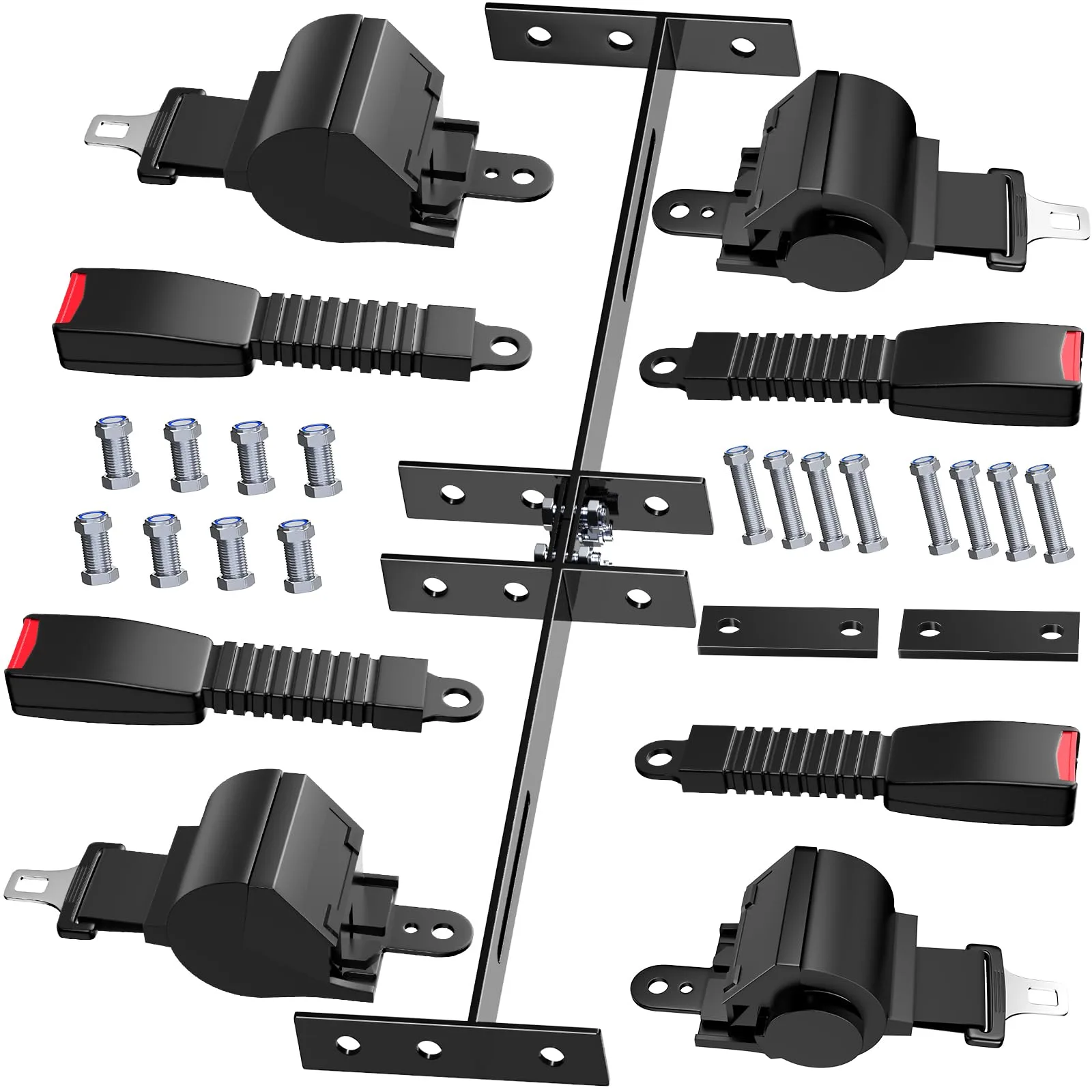 MUMPPRCE 4-Seat Golf Cart Seat Belt Kit