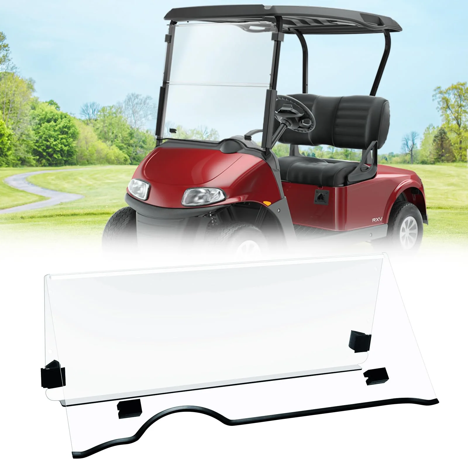 TechInovat E-Z-GO RXV Folding Windshield 200006