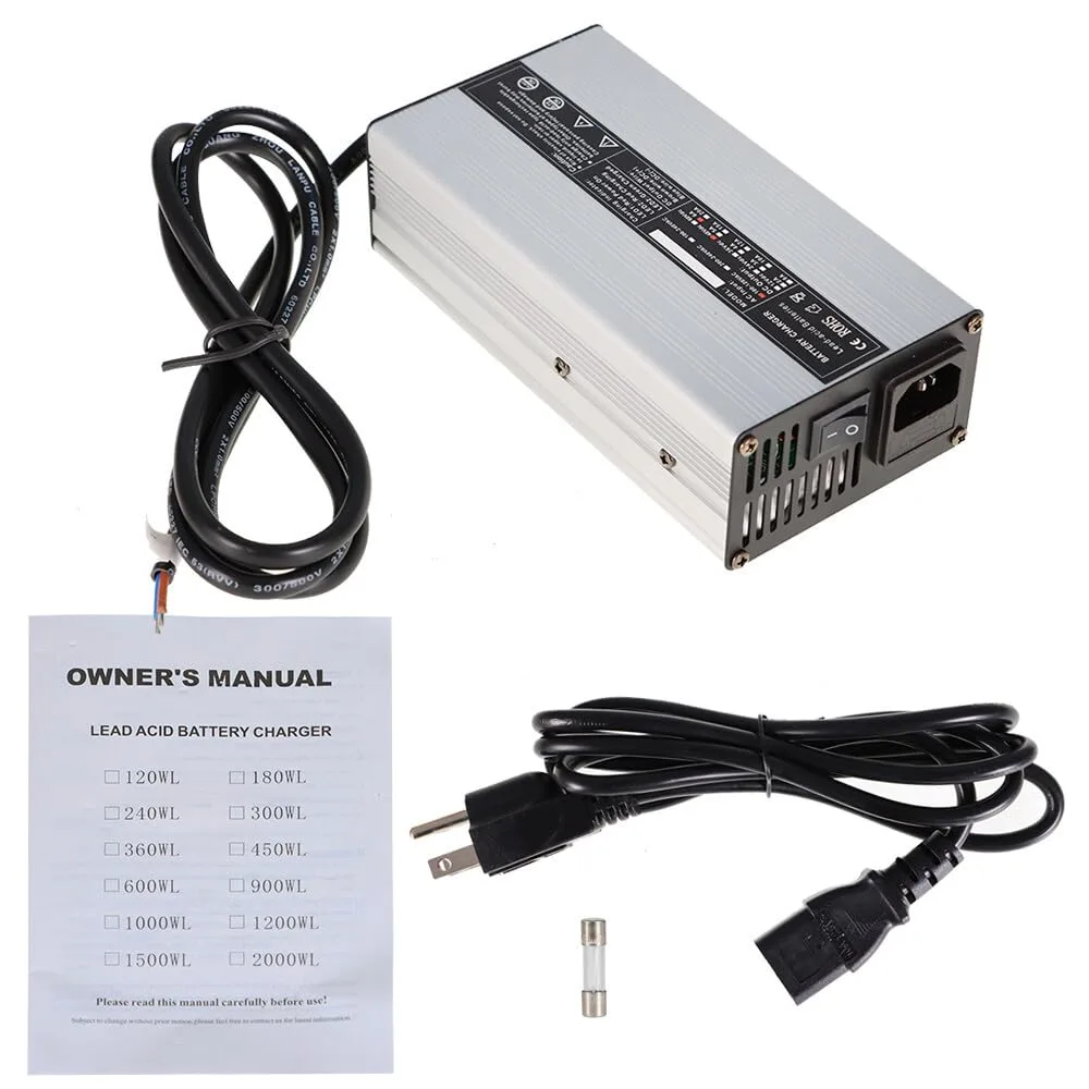 48V 6A Golf Cart Charger for E-Z-GO, Club Car & Yamaha