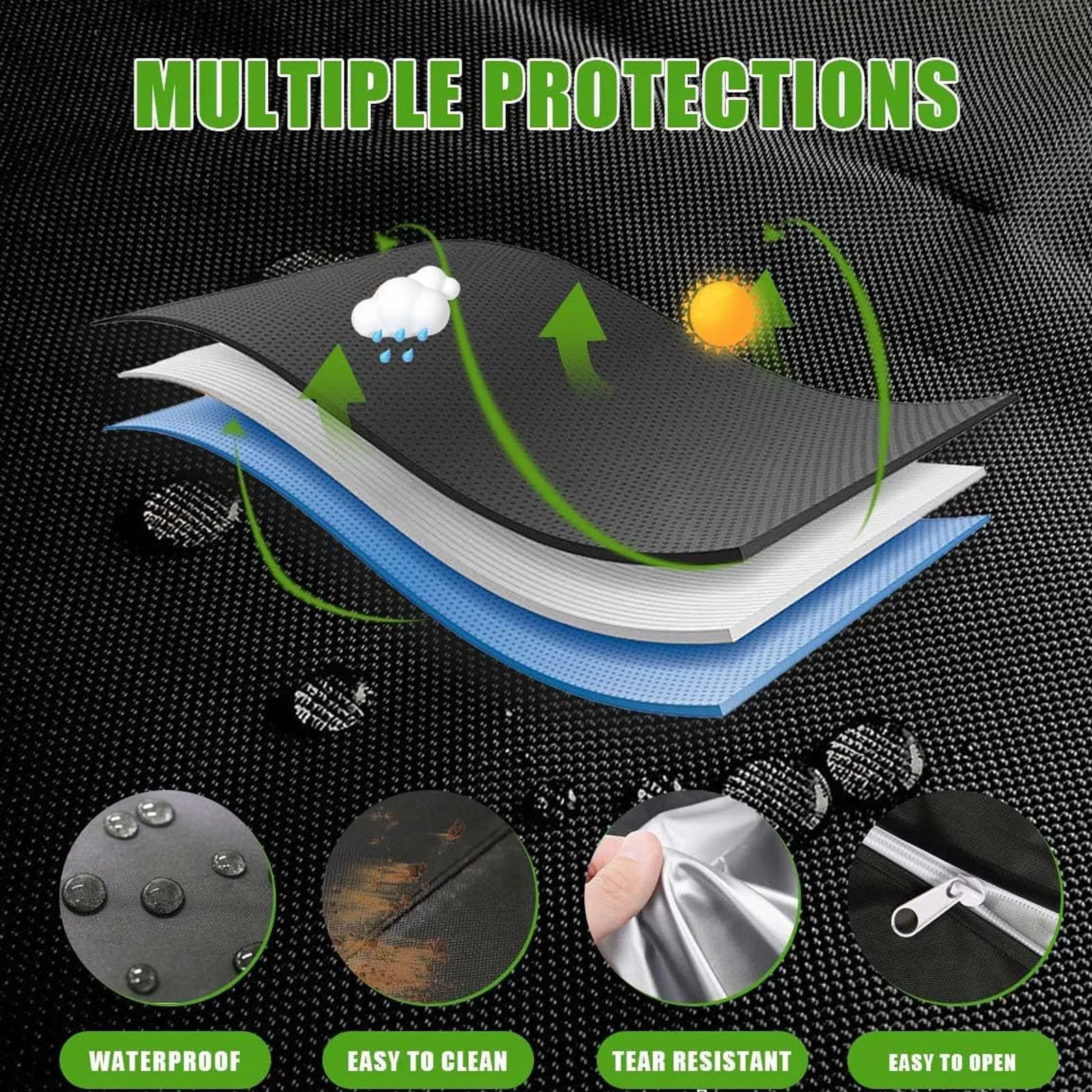 AZXYQ Golf Cart Cover for Tomberlin E-Merge E4 2019-2026 image 3