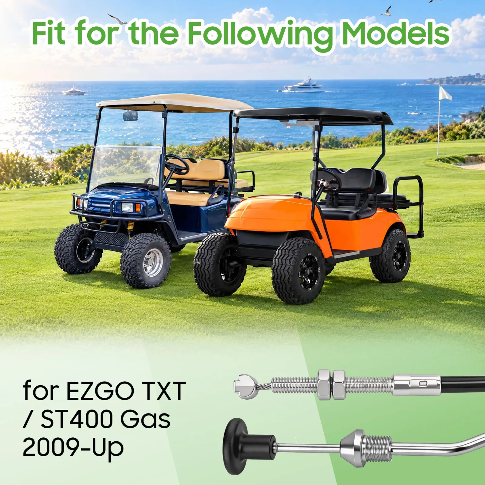 10L0L Choke Cable for E-Z-GO TXT / ST400 (Medium Wheelbase, GAS-Y175-B) image 3