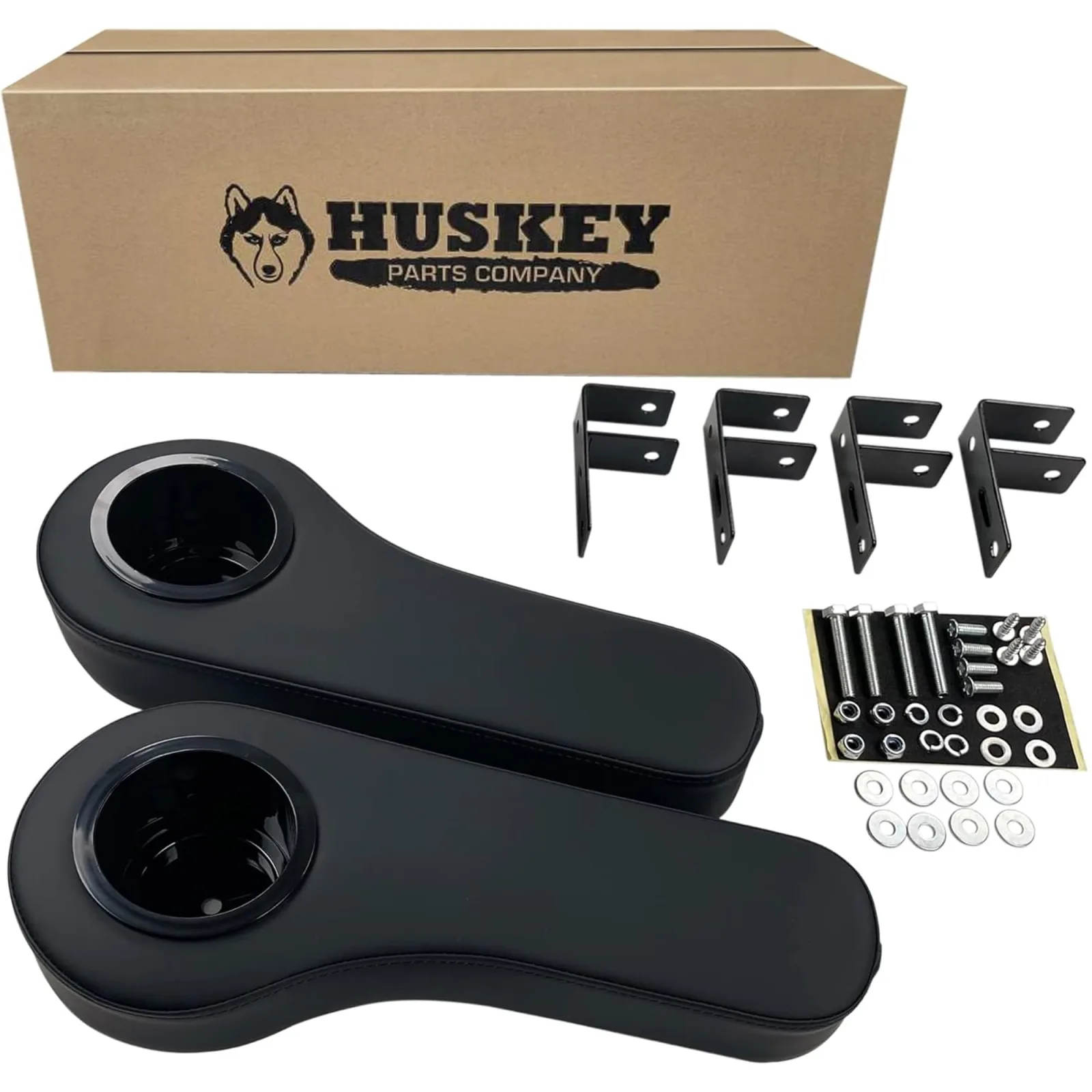 Huskey Rear Seat Armrests with Cup Holders for E-Z-GO TXT/RXV - 253239960792