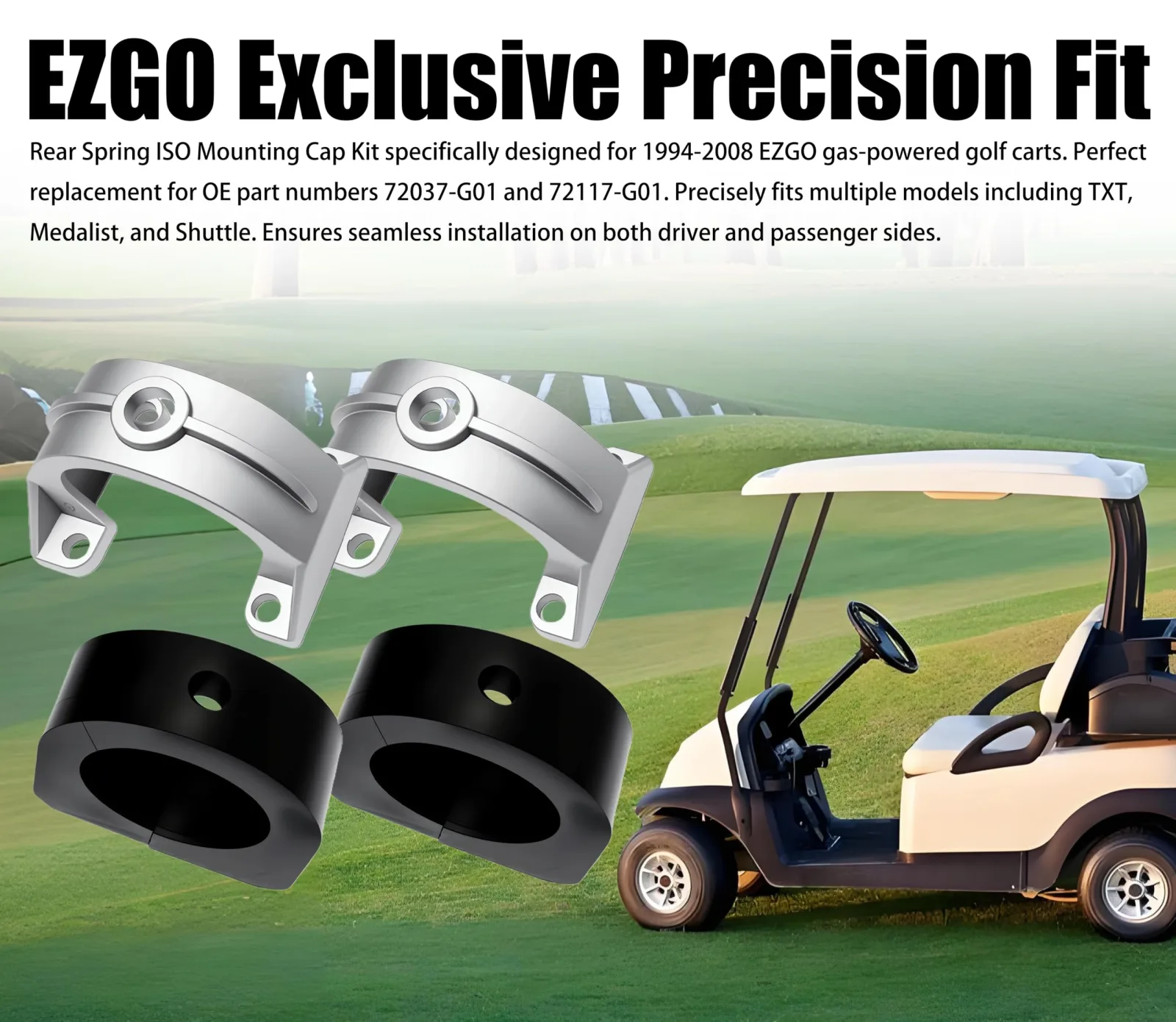 Xiweiqi Rear Spring ISO Mount Cap and Bushing Kit image 2