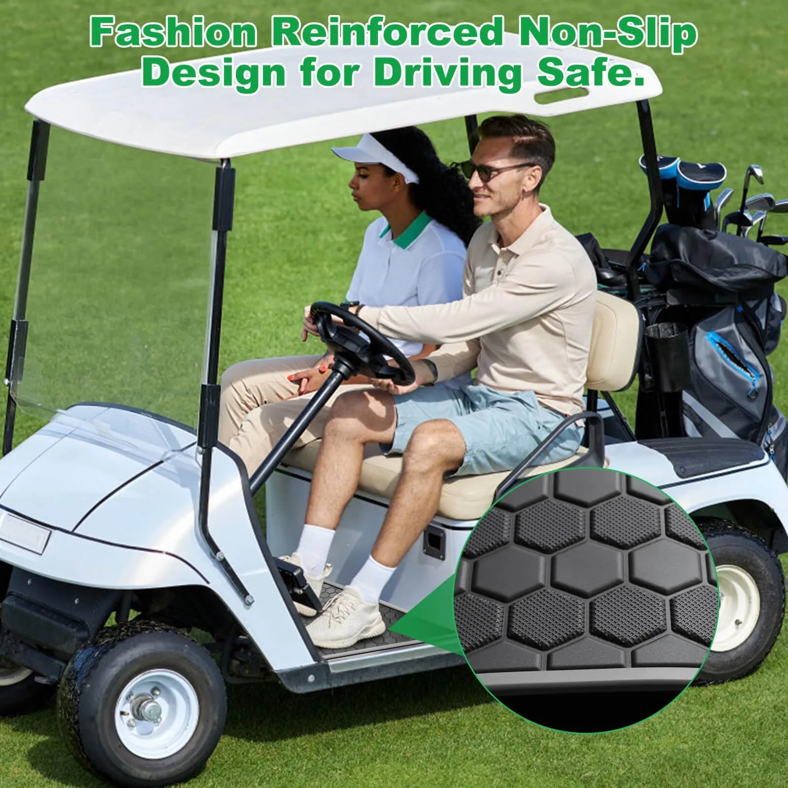 LEAPGOMAX Golf Cart Floor Mat for E-Z-GO TXT image 3