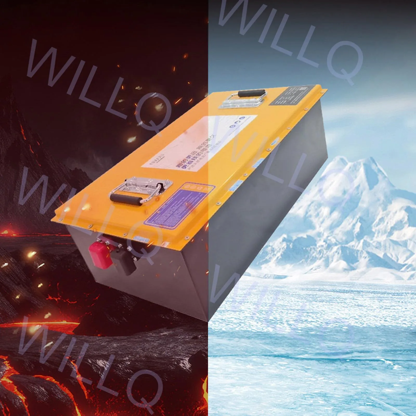 WILLQR 60V 63Ah LiFePO4 Golf Cart Battery with 100A BMS image 4