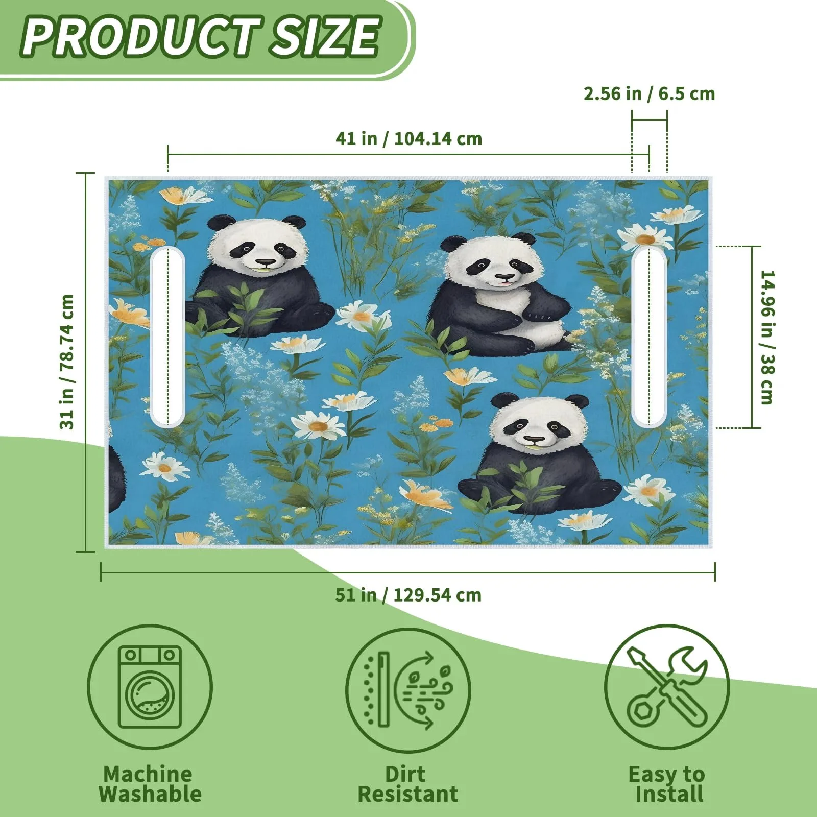 Tiveruda Golf Cart Seat Cover for Double Seats 51 x 31 in image 2