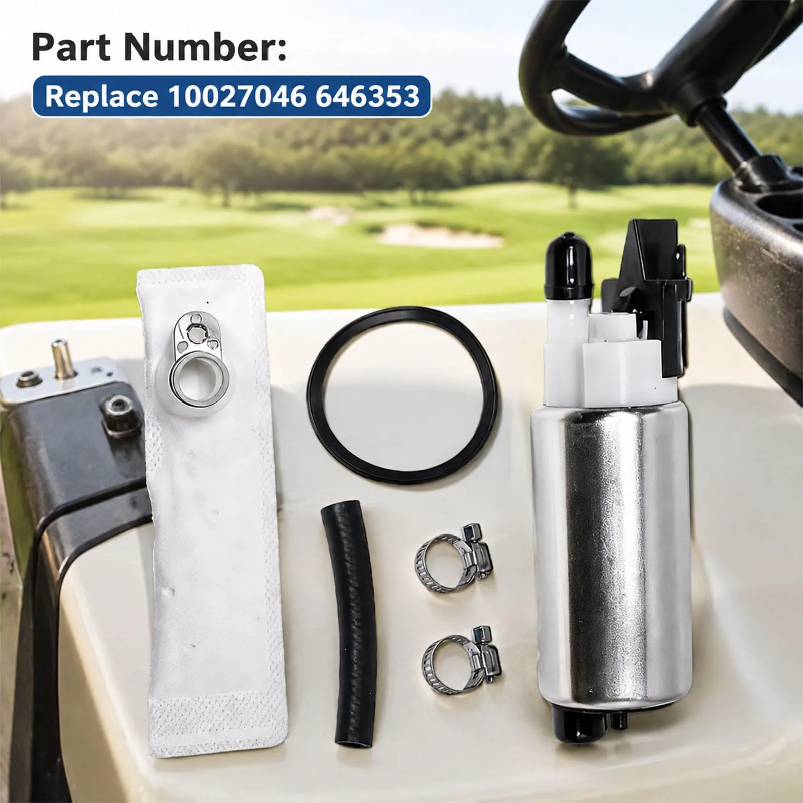 JXQVWYKZF Fuel Pump for E-Z-GO and Cushman Golf Carts image 3