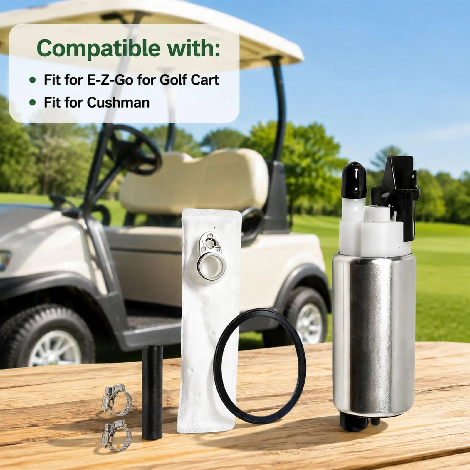 JXQVWYKZF Fuel Pump for E-Z-GO and Cushman Golf Carts image 4