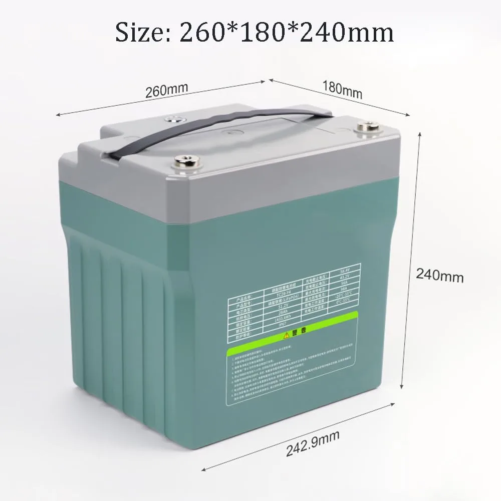 HJGHY 48V 28Ah LiFePO4 Golf Cart Battery image 2