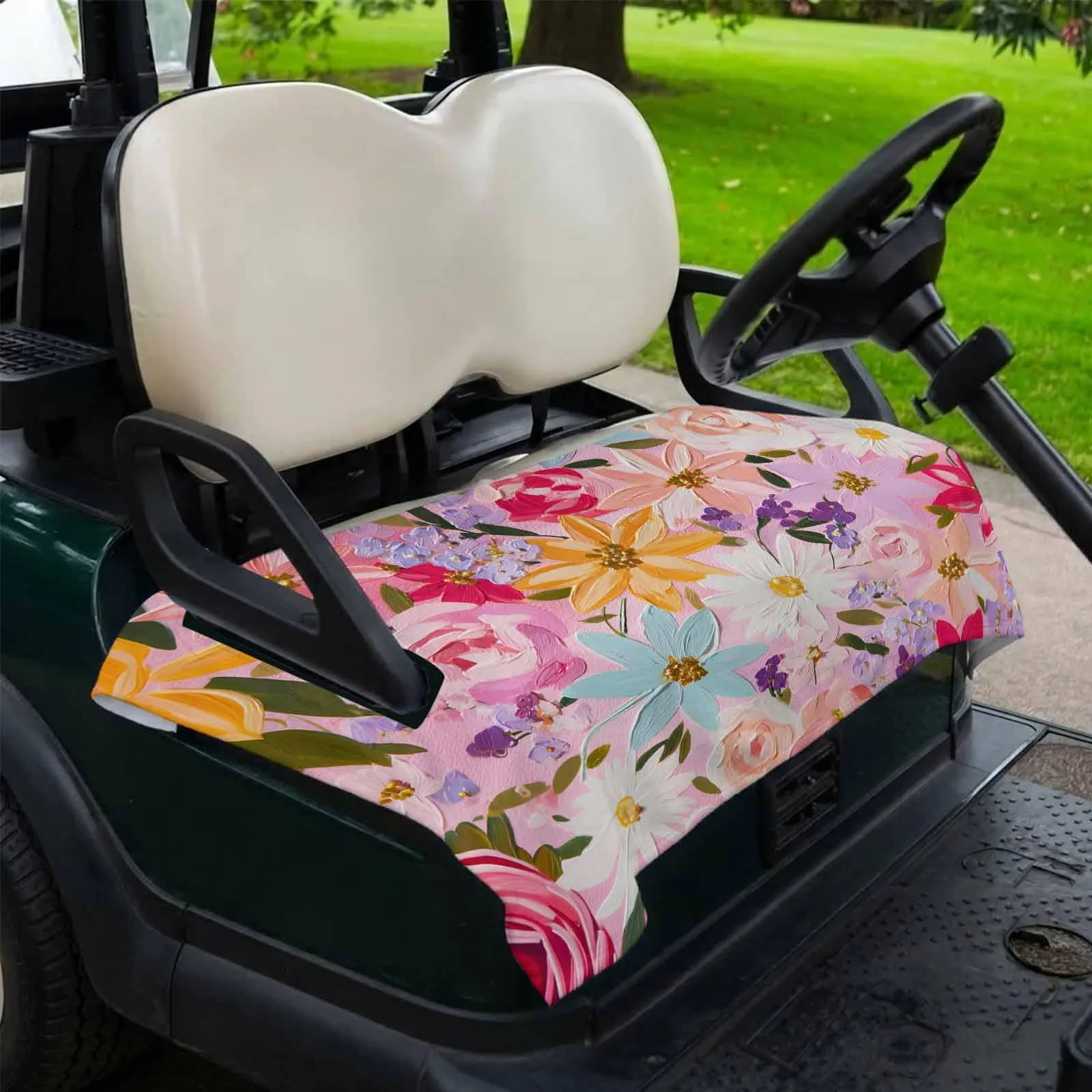 DecorLovee Floral Golf Cart Seat Cover 51 x 31 Inch image 2
