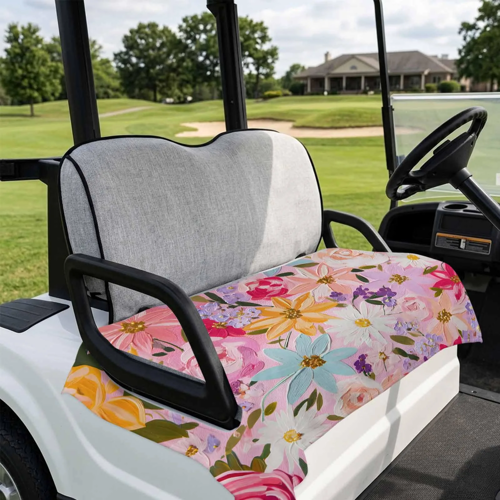 DecorLovee Floral Golf Cart Seat Cover 51 x 31 Inch image 4