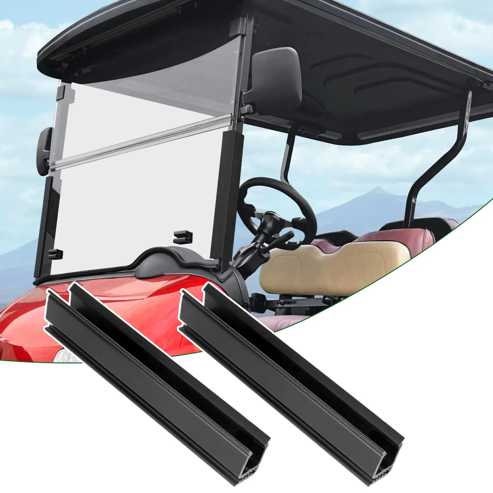 Cartalia WCRV610 Windshield Clips for E-Z-GO RXV